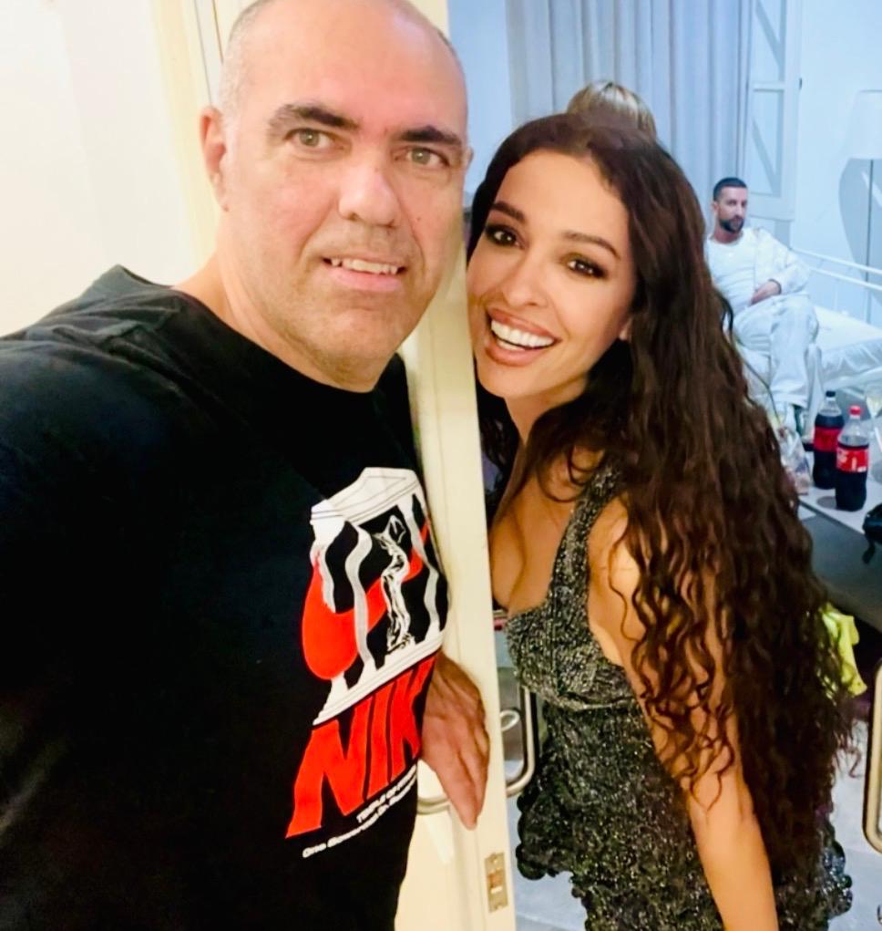 With Eleni Foureira