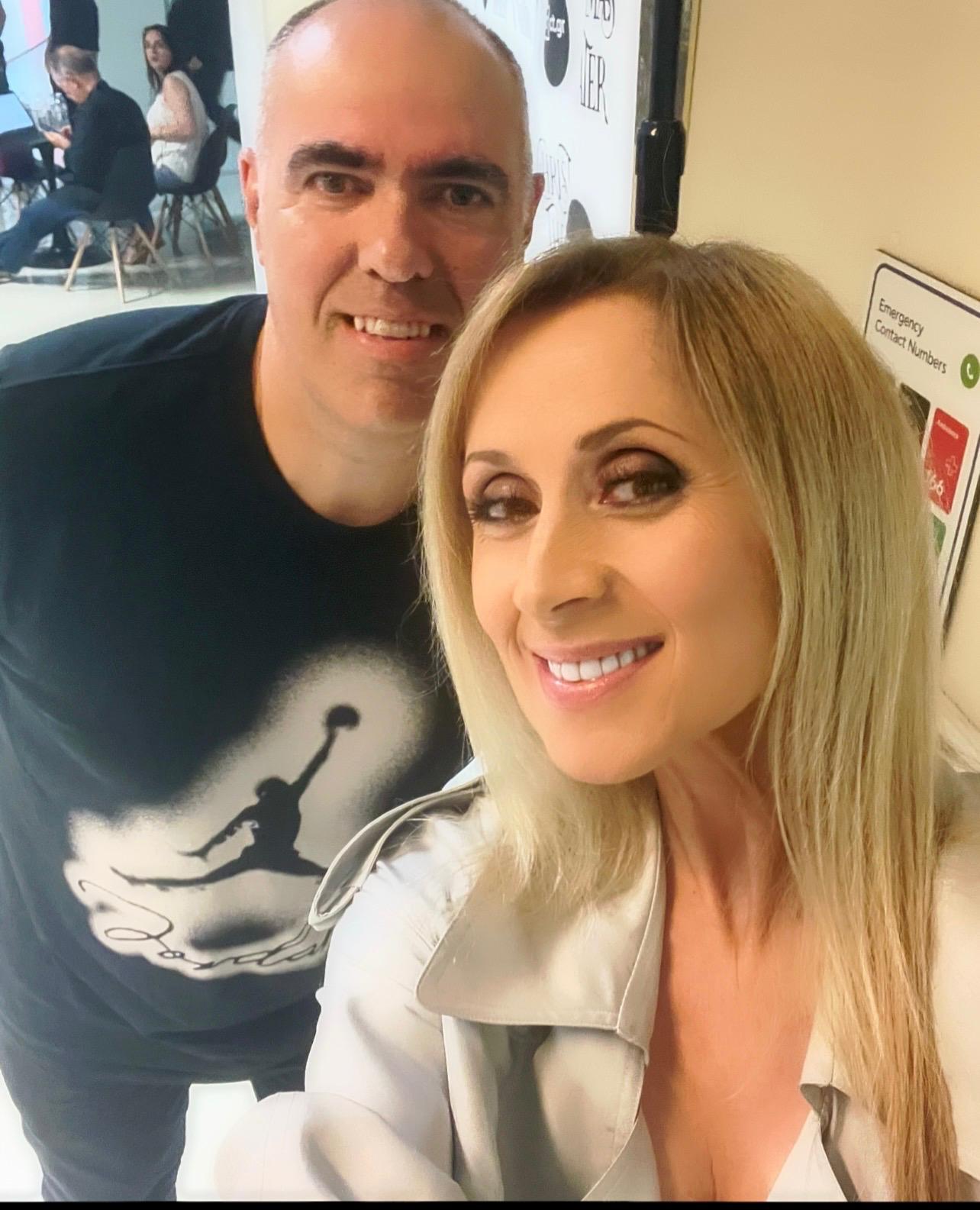 With Lara Fabian